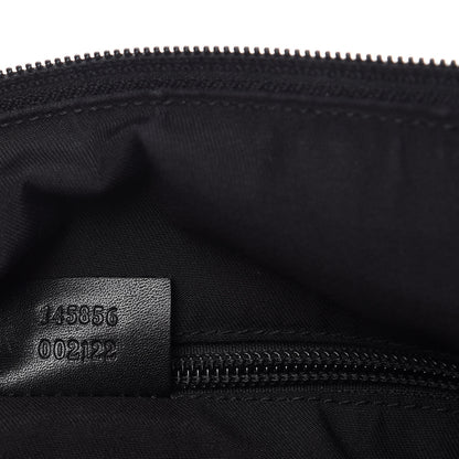 Gucci Monogram Perforated Calfskin Messenger Black 9 of 11