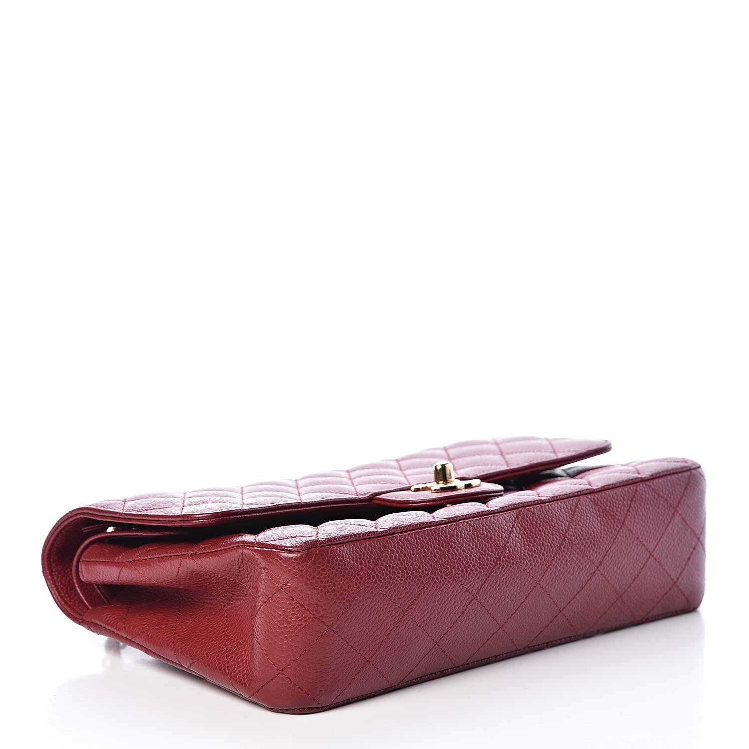 Chanel Caviar Quilted Medium Double Flap Red 4 of 16