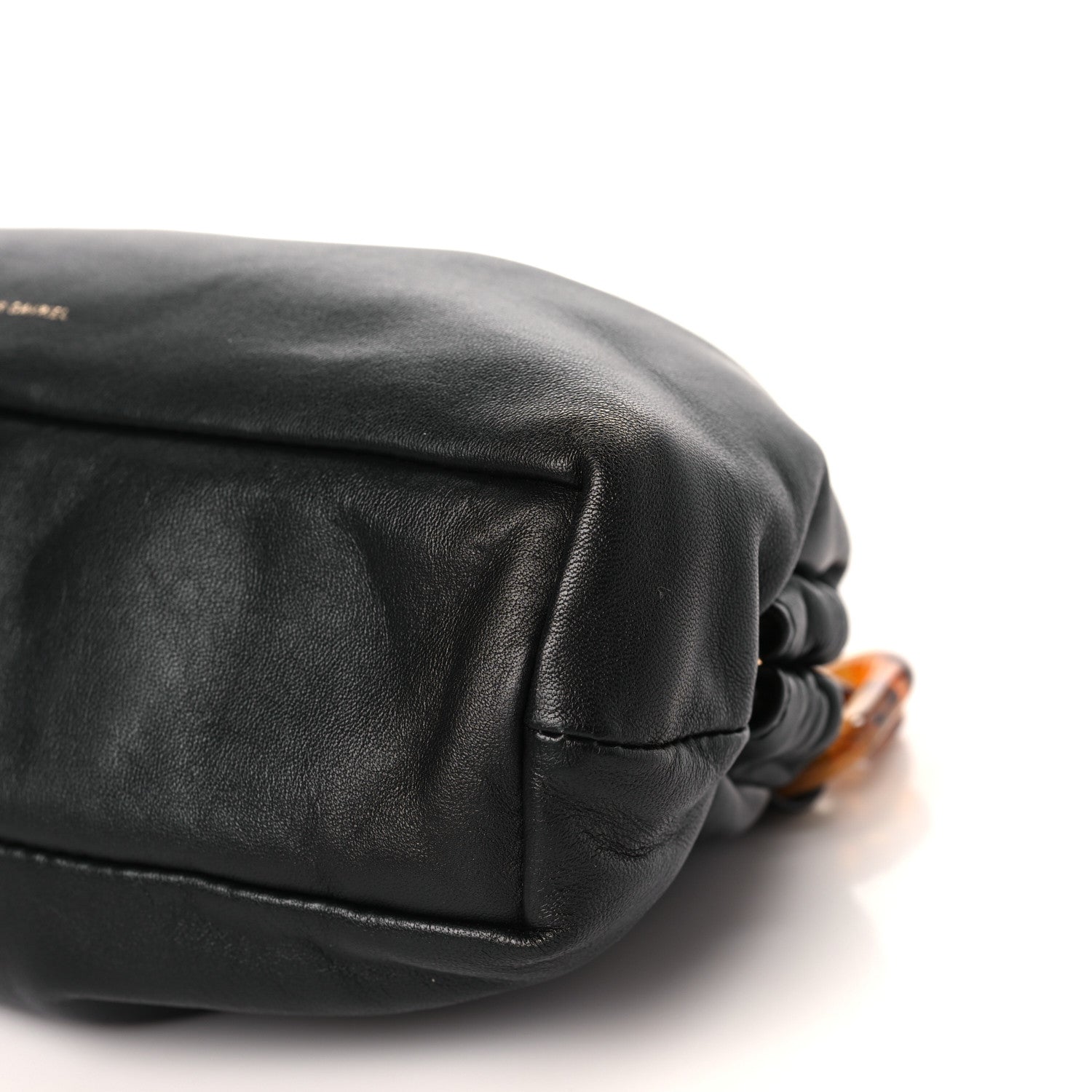 Mansur Gavriel Lambskin Mini Twist Cloud Chain Clutch Black 8 of 8