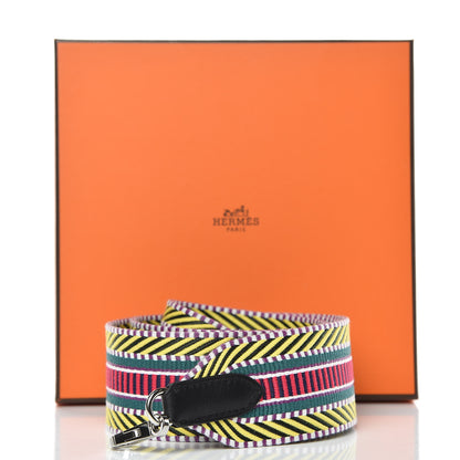 Hermes Toile Swift 50mm Sangle Cavale Shoulder Strap Multicolor Black 4 of 4