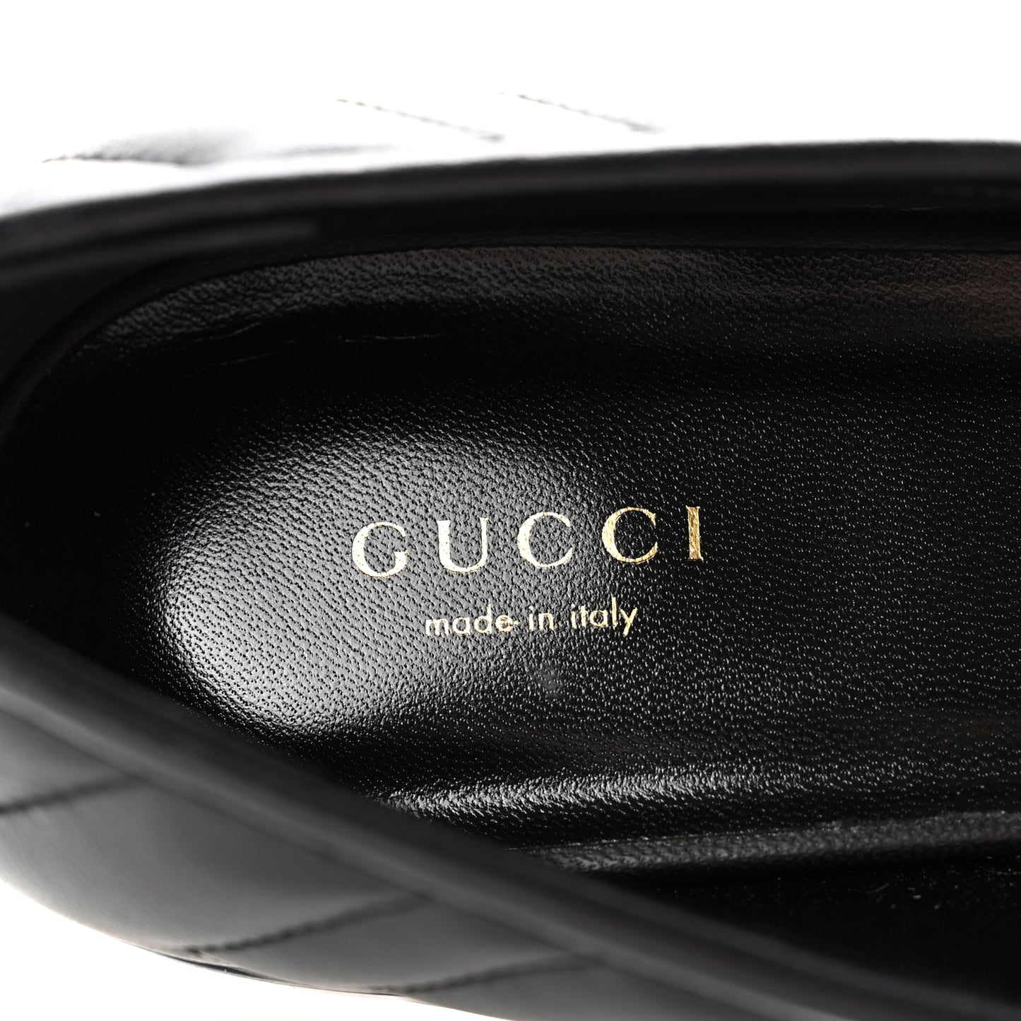 Nappa Matelasse Double G Marmont Loafers 41 Black