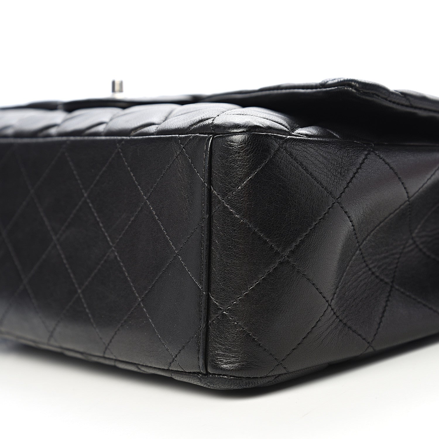 Chanel Lambskin Quilted Maxi Single Flap Black 11 of 12