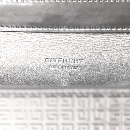 Givenchy Metallic Calfskin 4G Embossed Small 4G Crossbody Silver 8 of 9