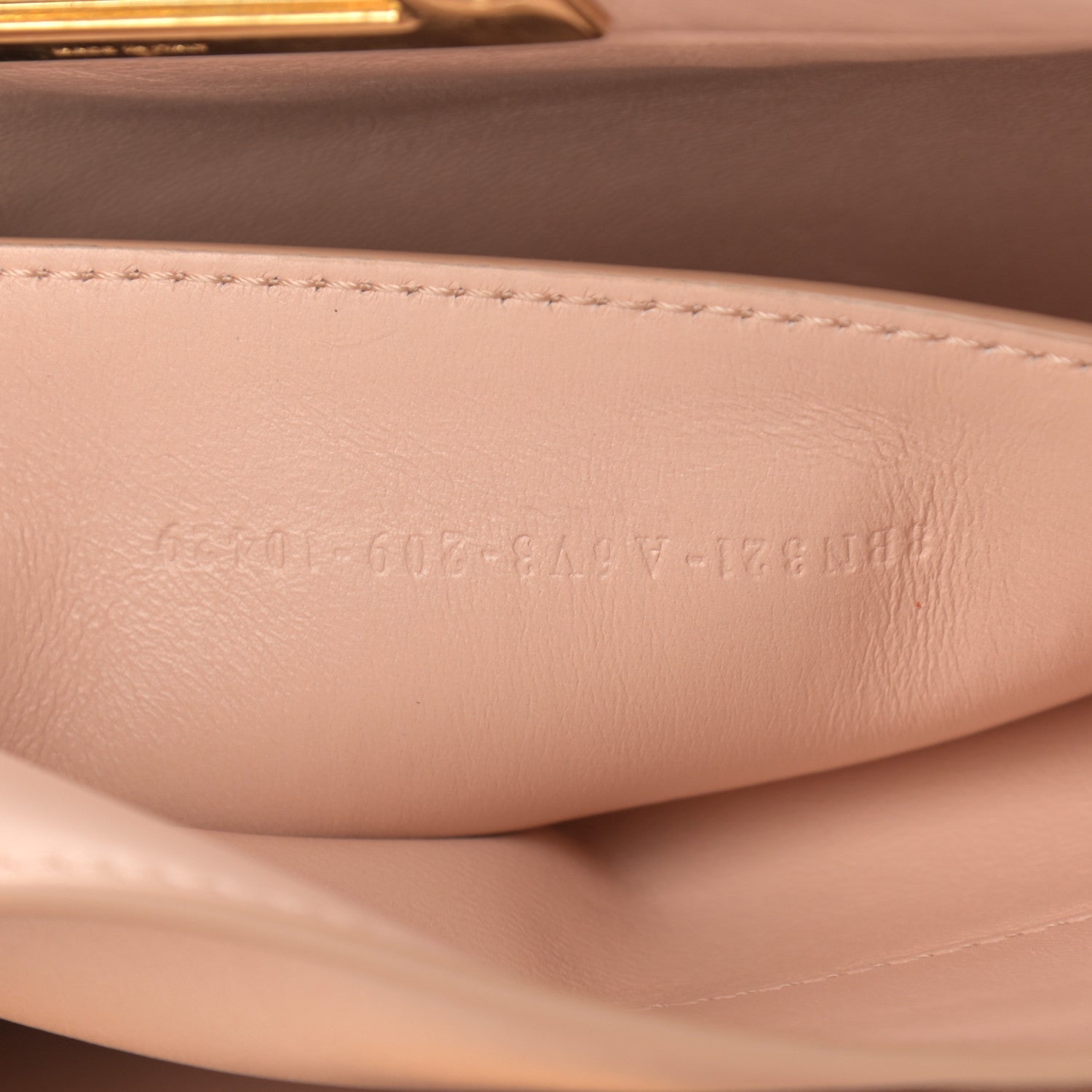 Fendi Vitello Seta Shiny Nappa Medium Peekaboo I SEE U Satchel Miele Scuro Light Rose 9 of 13