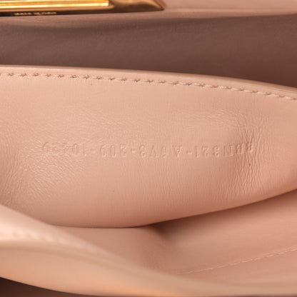 Fendi Vitello Seta Shiny Nappa Medium Peekaboo I SEE U Satchel Miele Scuro Light Rose 9 of 14