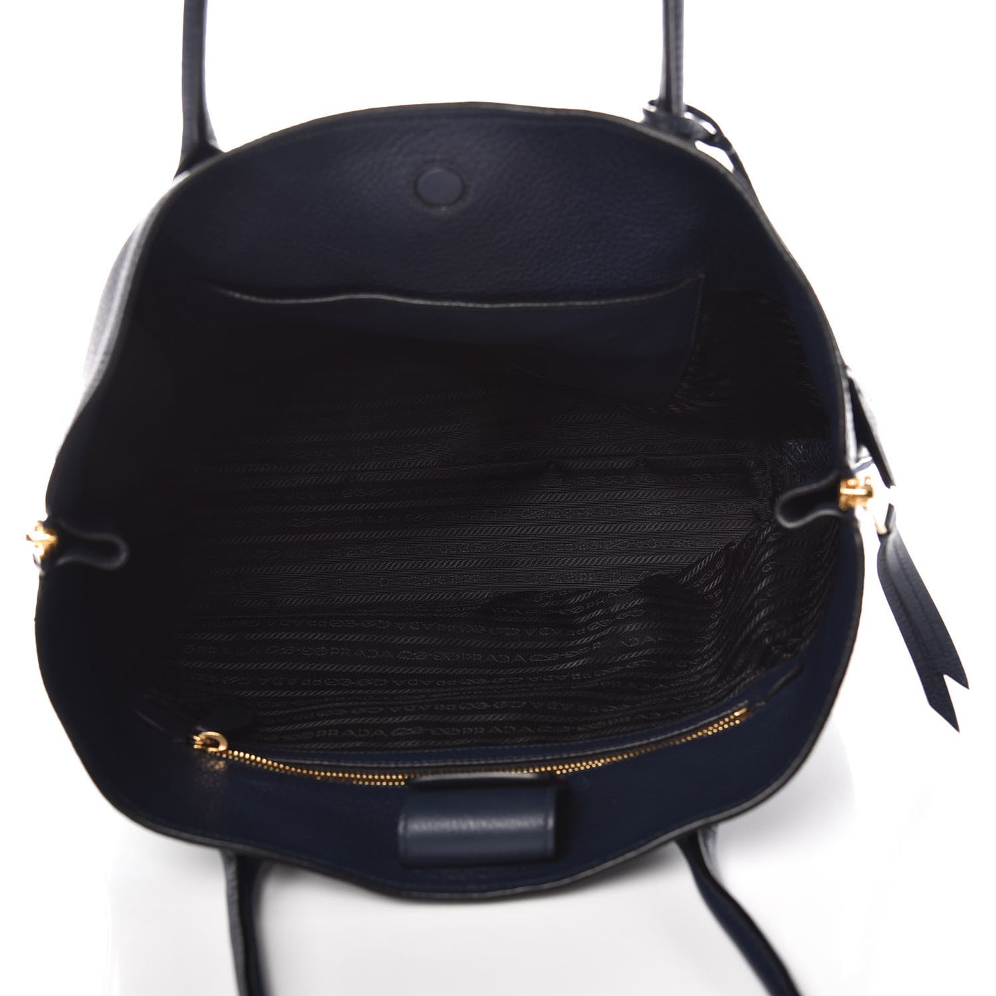 Vitello Daino Side Zip Tote Baltico