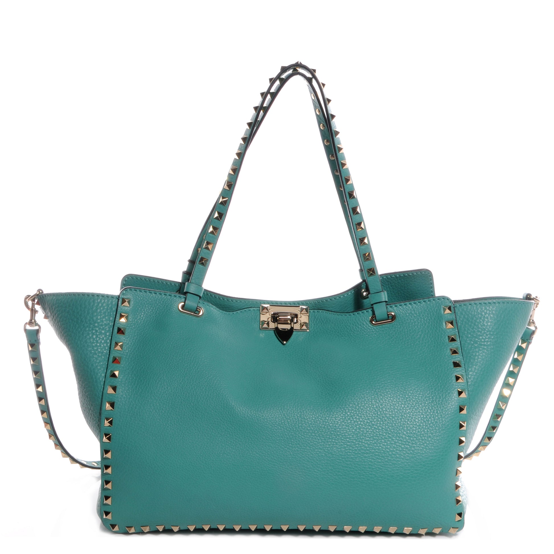 Valentino Garavani Vitello Medium Rockstud Tote Colibri 1 of 10