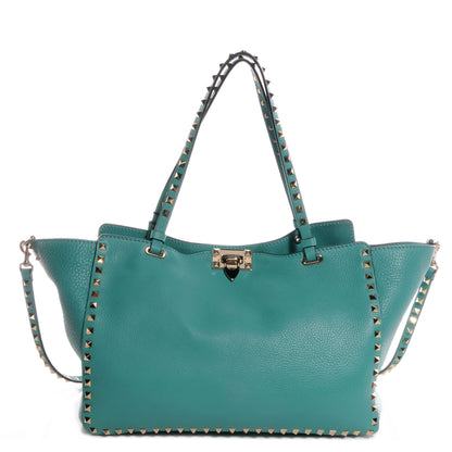 Valentino Garavani Vitello Medium Rockstud Tote Colibri 1 of 10