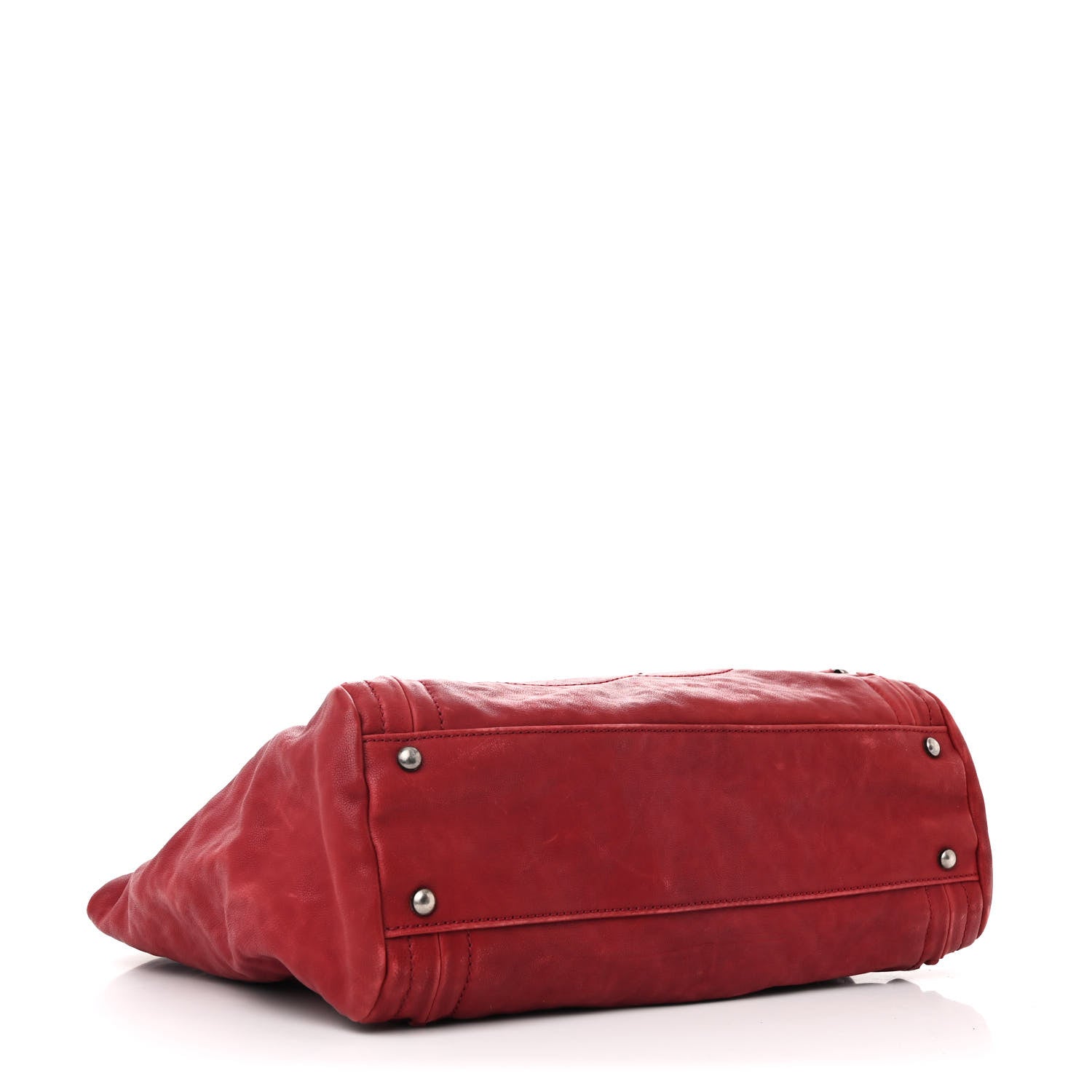 Chanel Calfskin Modern Chain Tote Red 4 of 10