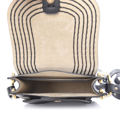 Chloe Calfskin Braided Small Hudson Shoulder Bag Black 5 of 12