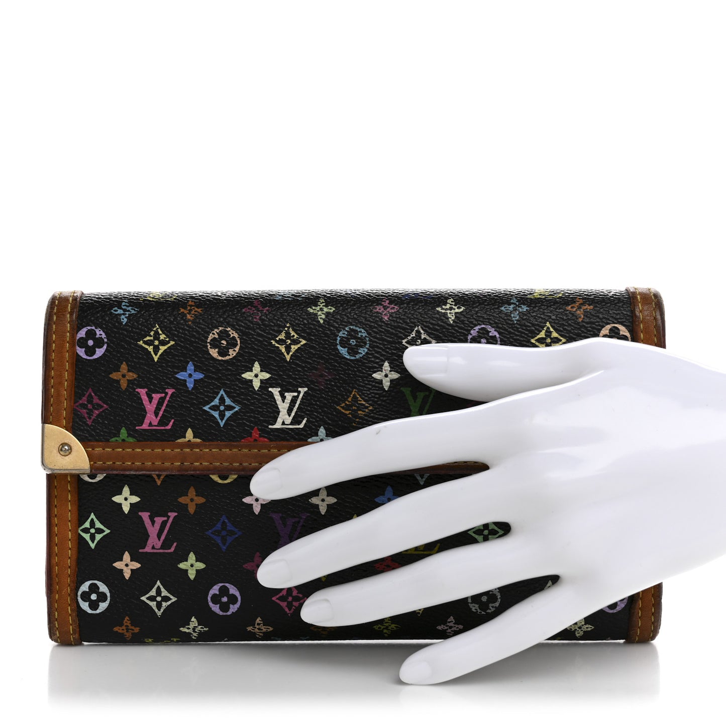 Monogram Multicolor Porte Tresor International Wallet Black