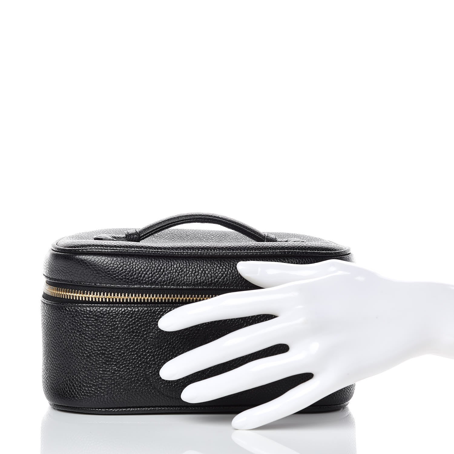 Chanel Caviar Vanity Cosmetic Case Black 2 of 4