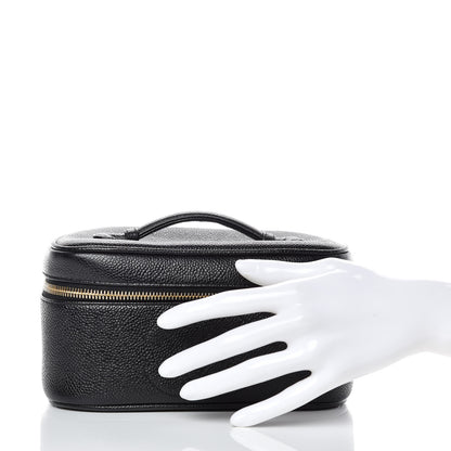 Chanel Caviar Vanity Cosmetic Case Black 2 of 9