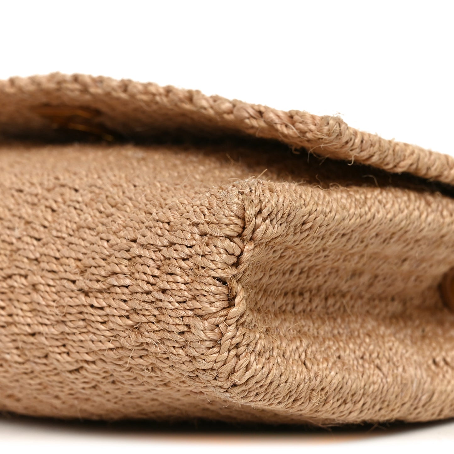 Raffia Medium Monogram Kate Satchel Natural