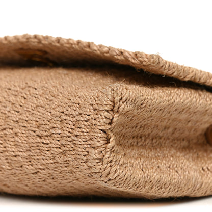 Saint Laurent Raffia Medium Monogram Kate Satchel Natural 10 of 10