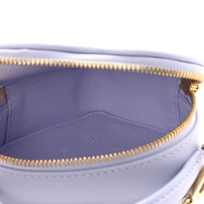 Louis Vuitton Calfskin Embroidered Monogram Pop My Heart Bag Pouch Lilac 5 of 10