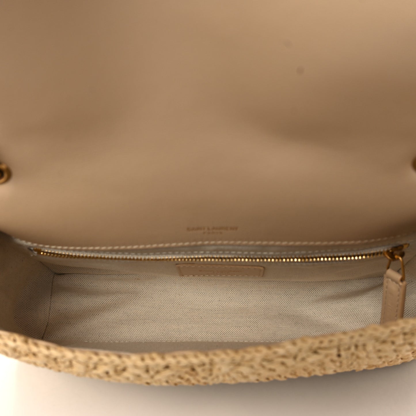 Raffia Monogram Medium Jamie Natural Avorio