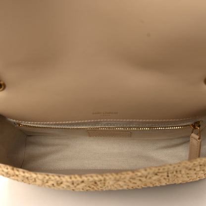 Saint Laurent Raffia Monogram Medium Jamie Natural Avorio 4 of 9