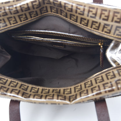 Fendi Vinyl Zucchino Tote Tobacco 5 of 13