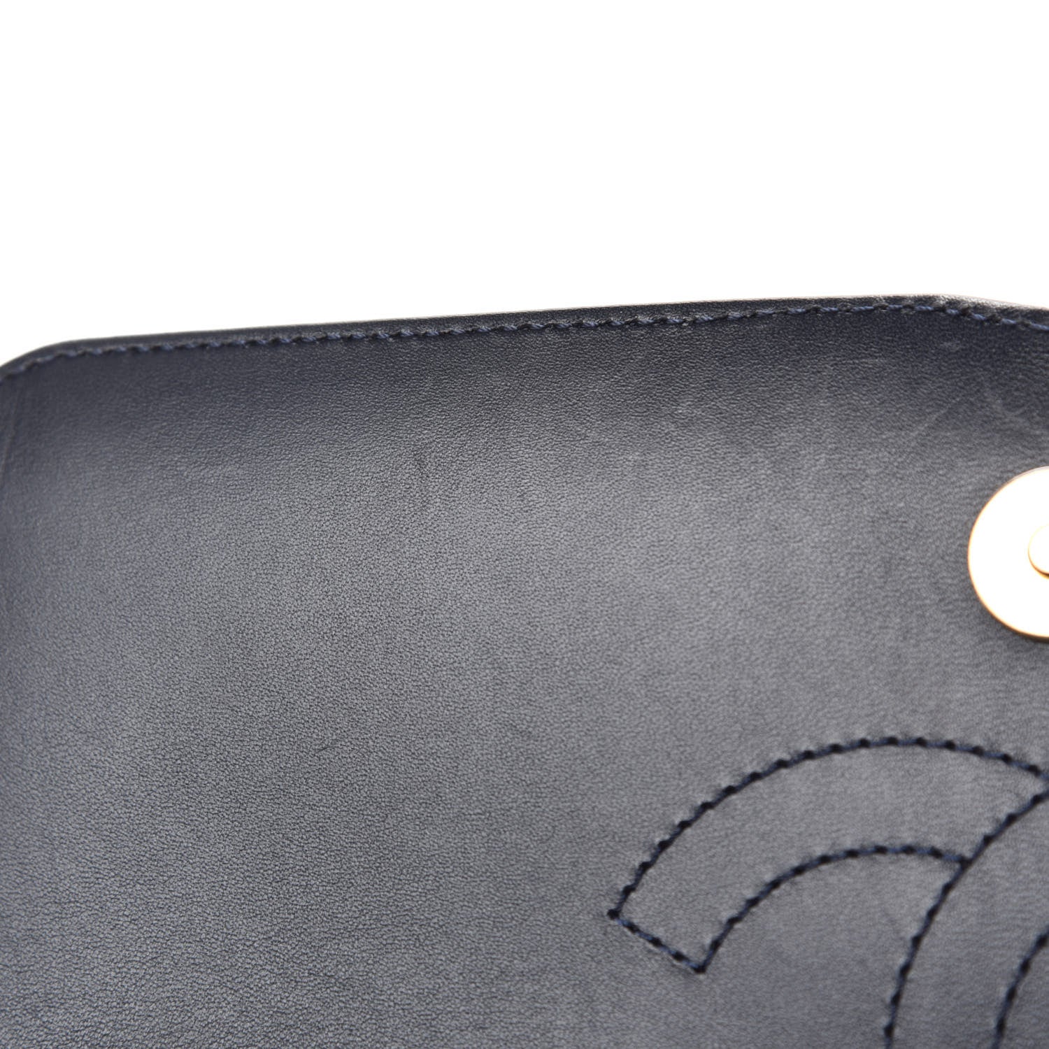 Chanel Caviar Quilted Medium CC Filigree Flap Navy Black 8 of 11