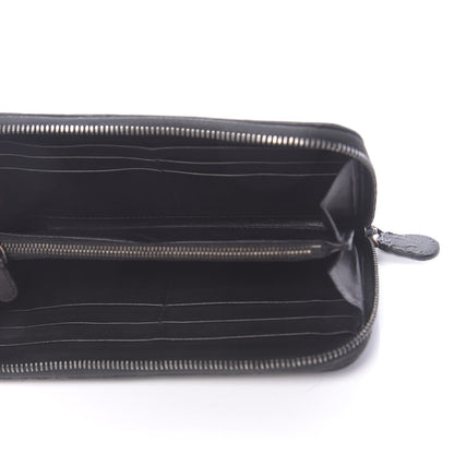 Bottega Veneta Nappa Intrecciato Zip Around Wallet Black 5 of 14