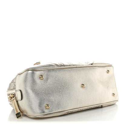 Gucci Guccissima Small Capri Satchel Metallic Gold 4 of 10