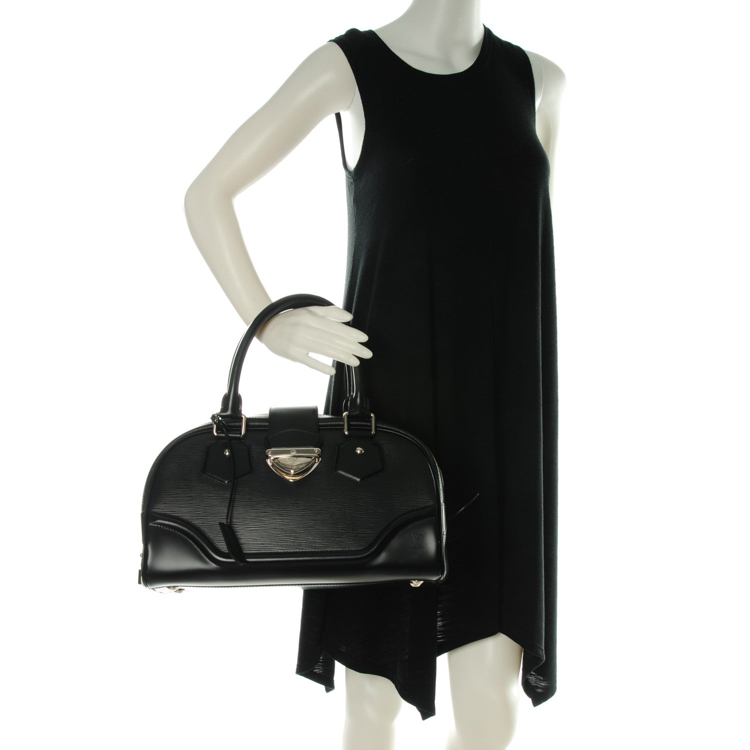 Louis Vuitton Epi Bowling Montaigne GM Black 2 of 8