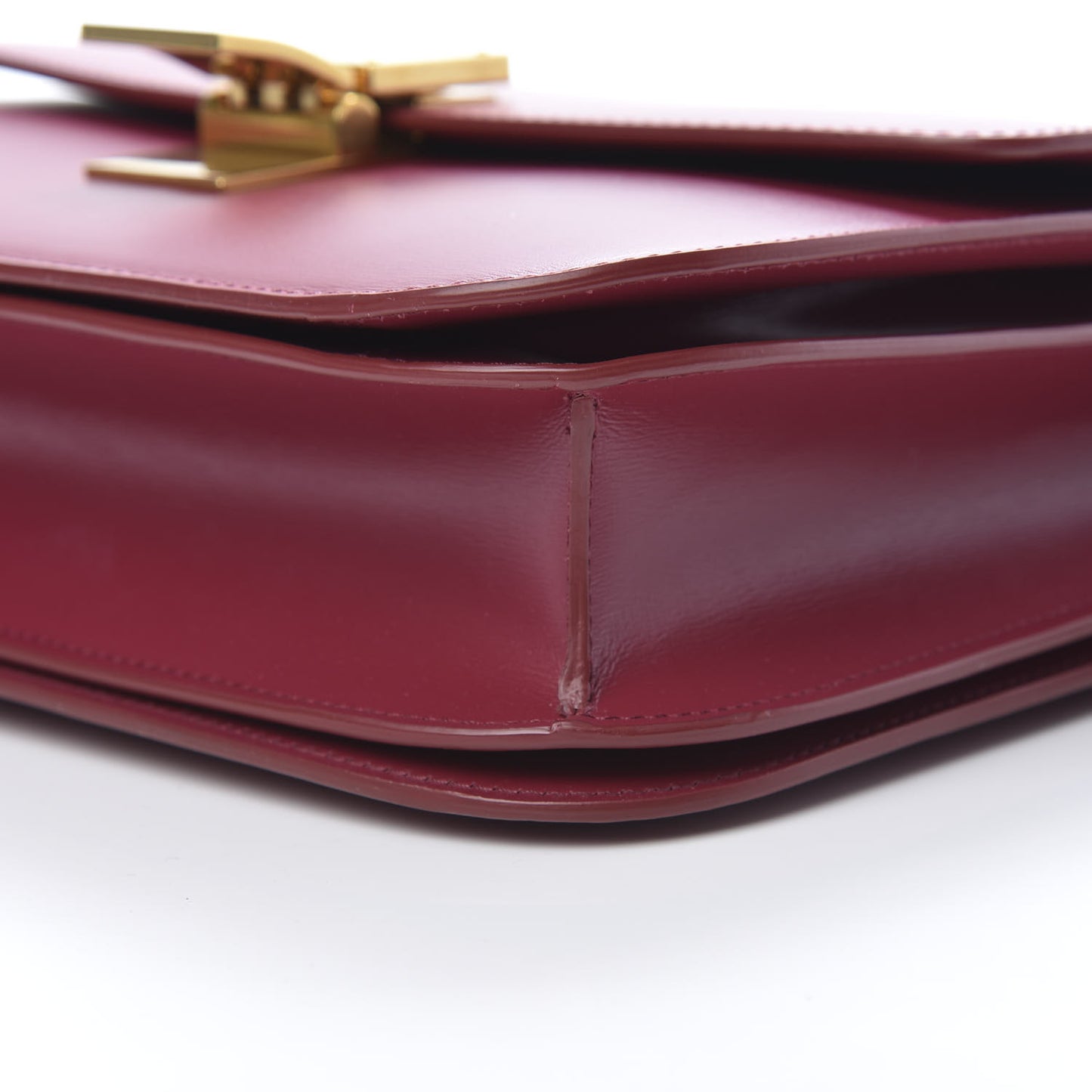 Box Calfskin Medium Classic Box Flap Bag Raspberry