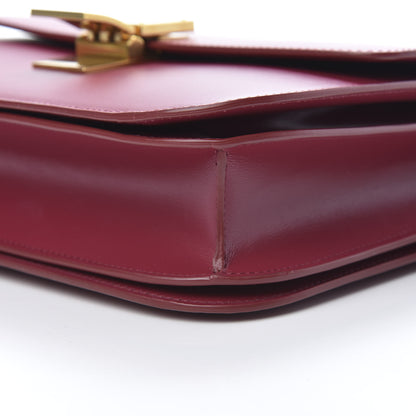 Celine Box Calfskin Medium Classic Box Flap Bag Raspberry 10 of 11