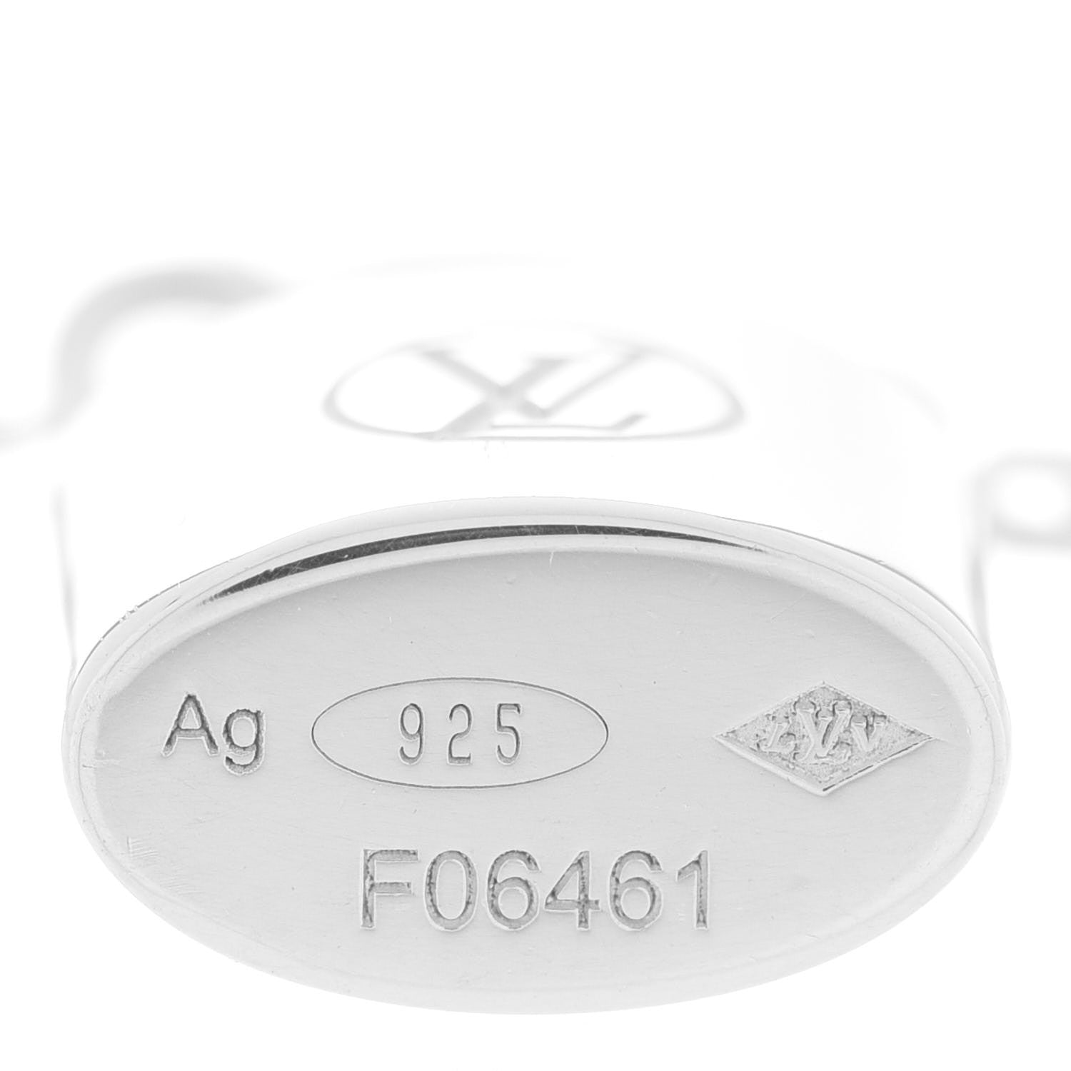 Louis Vuitton Sterling Silver Lockit Necklace 5 of 6