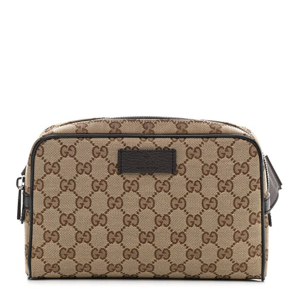 Gucci Monogram Belt Bag Dark Brown 1 of 11