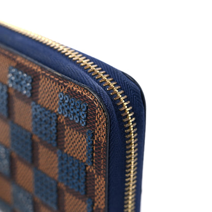 Louis Vuitton Damier Paillettes Zippy Wallet Blue 11 of 13