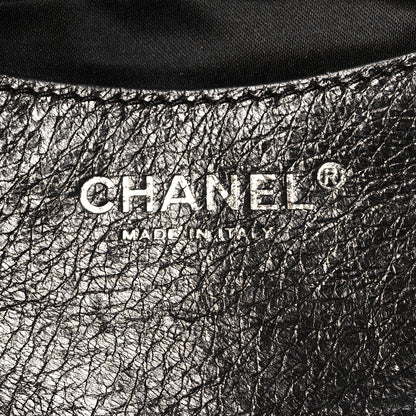 Chanel Glazed Calfskin On The Road Hobo Black 6 of 11