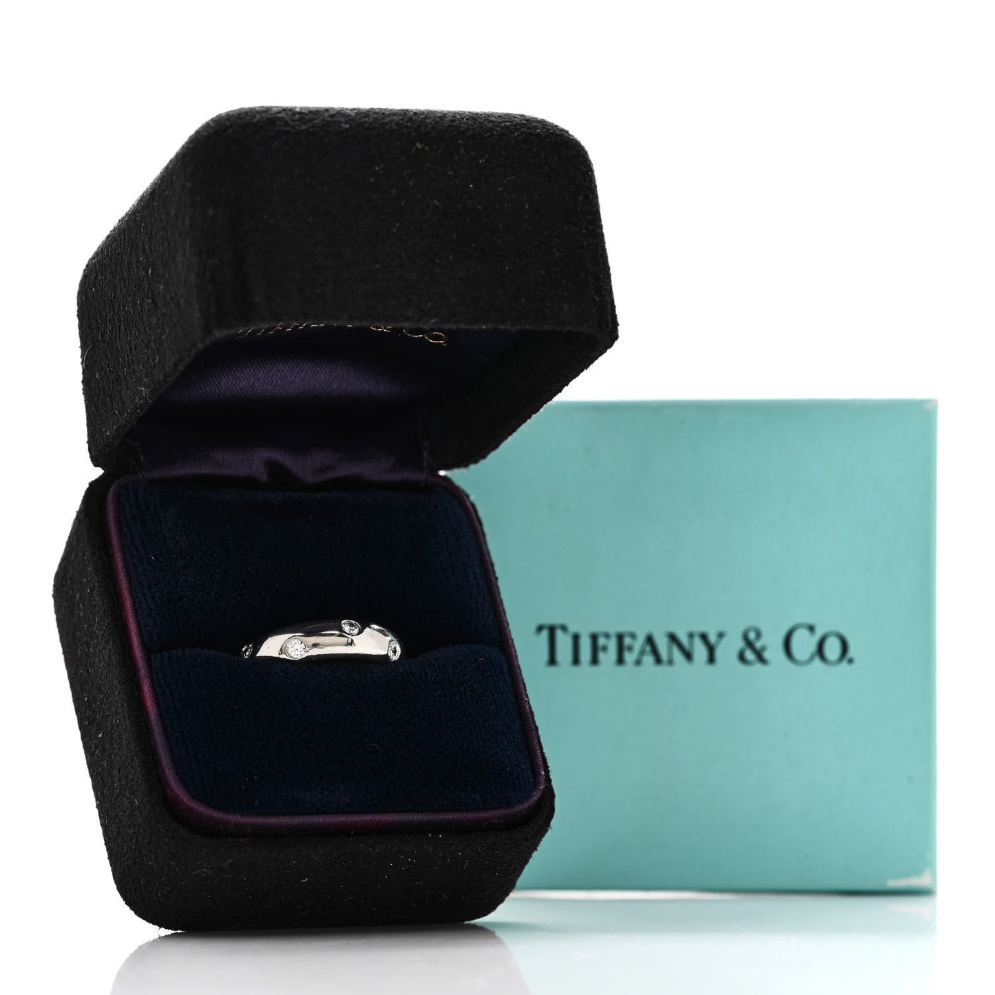 Platinum Diamond 4mm Etoile Band Ring 49 4.75