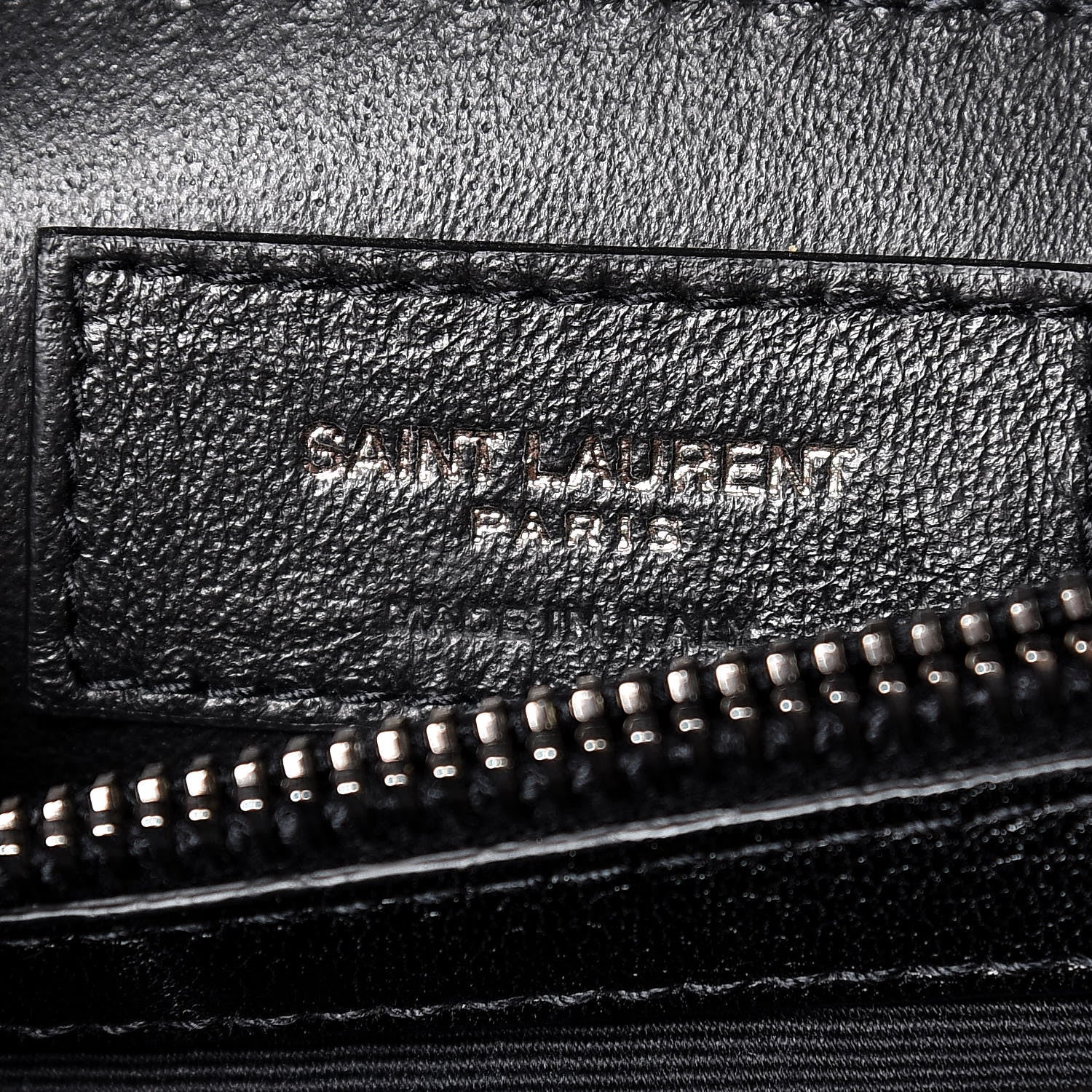 Saint Laurent Sheepskin Matelasse Chevron Monogram Medium College Bag Black 7 of 7