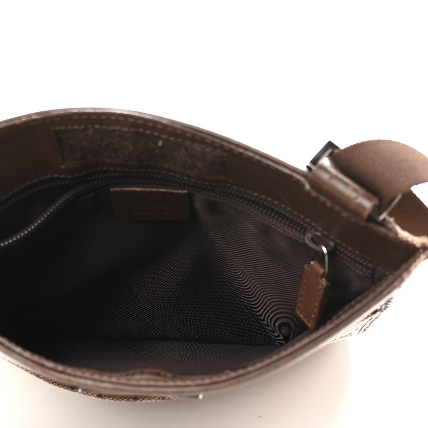 Gucci Monogram Messenger Crossbody Bag Dark Brown 4 of 9