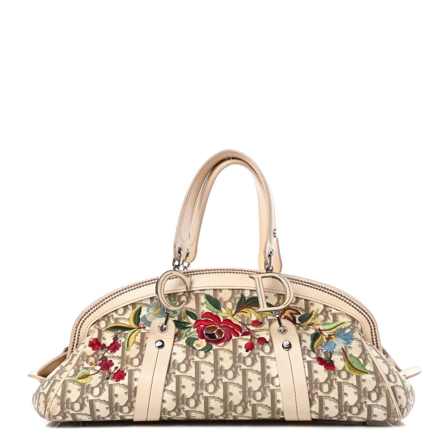 Monogram Vintage Flowers Bowler Beige