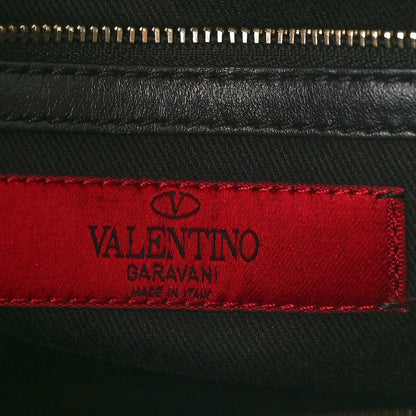 Valentino Garavani Vitello Small Rockstud Double Handle Tote Black 6 of 9