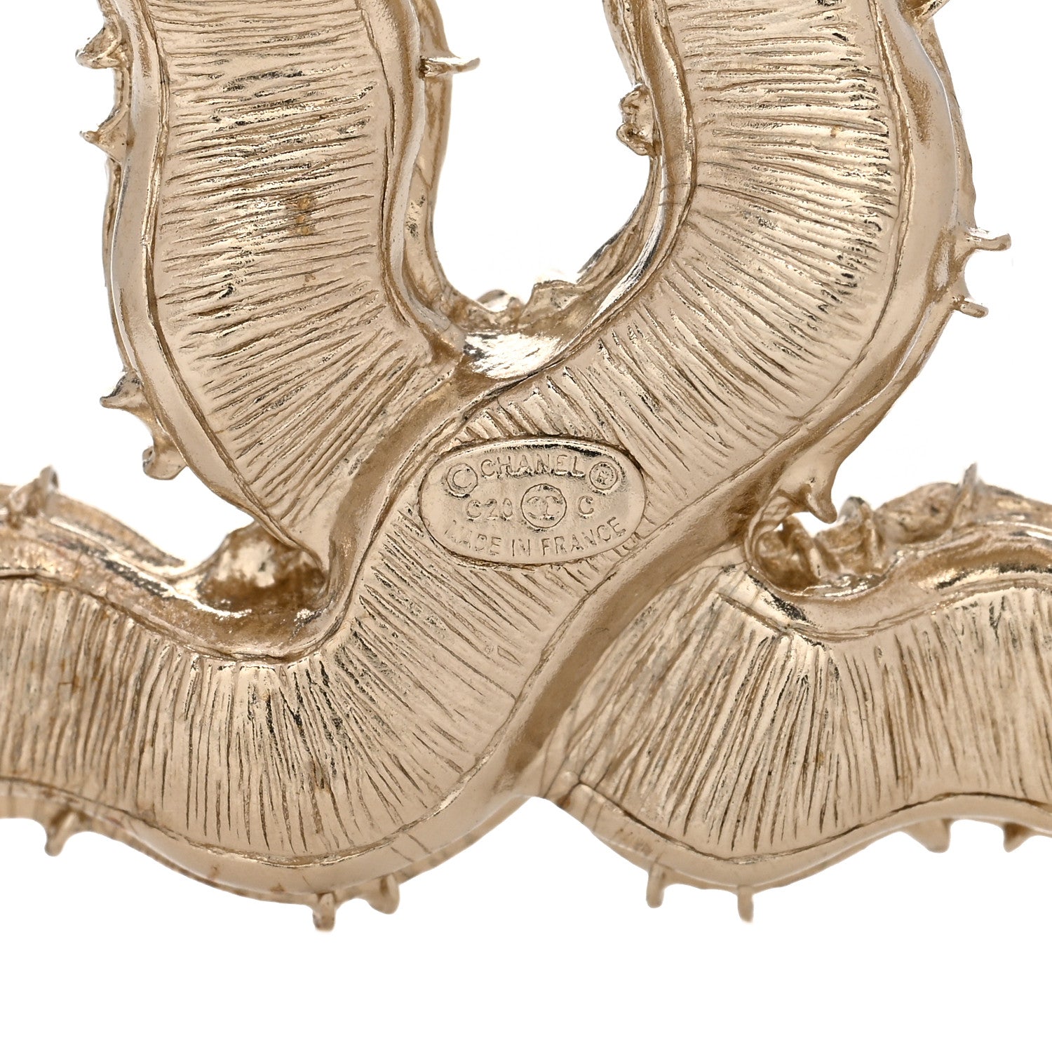Chanel Crystal CC Camellia Express Brooch Gold 4 of 4