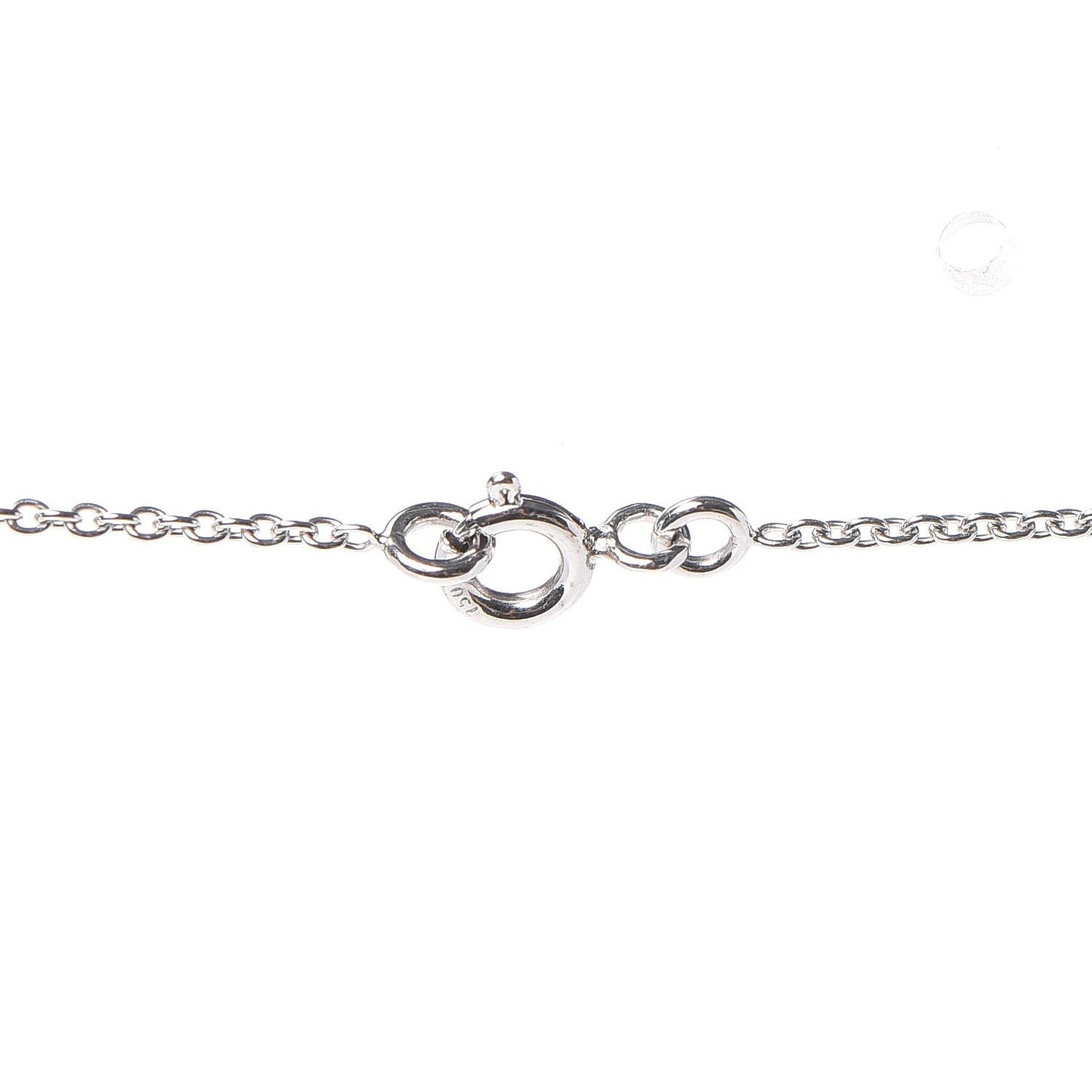 18K White Gold Diamond Kelly Amulette Pendant Necklace