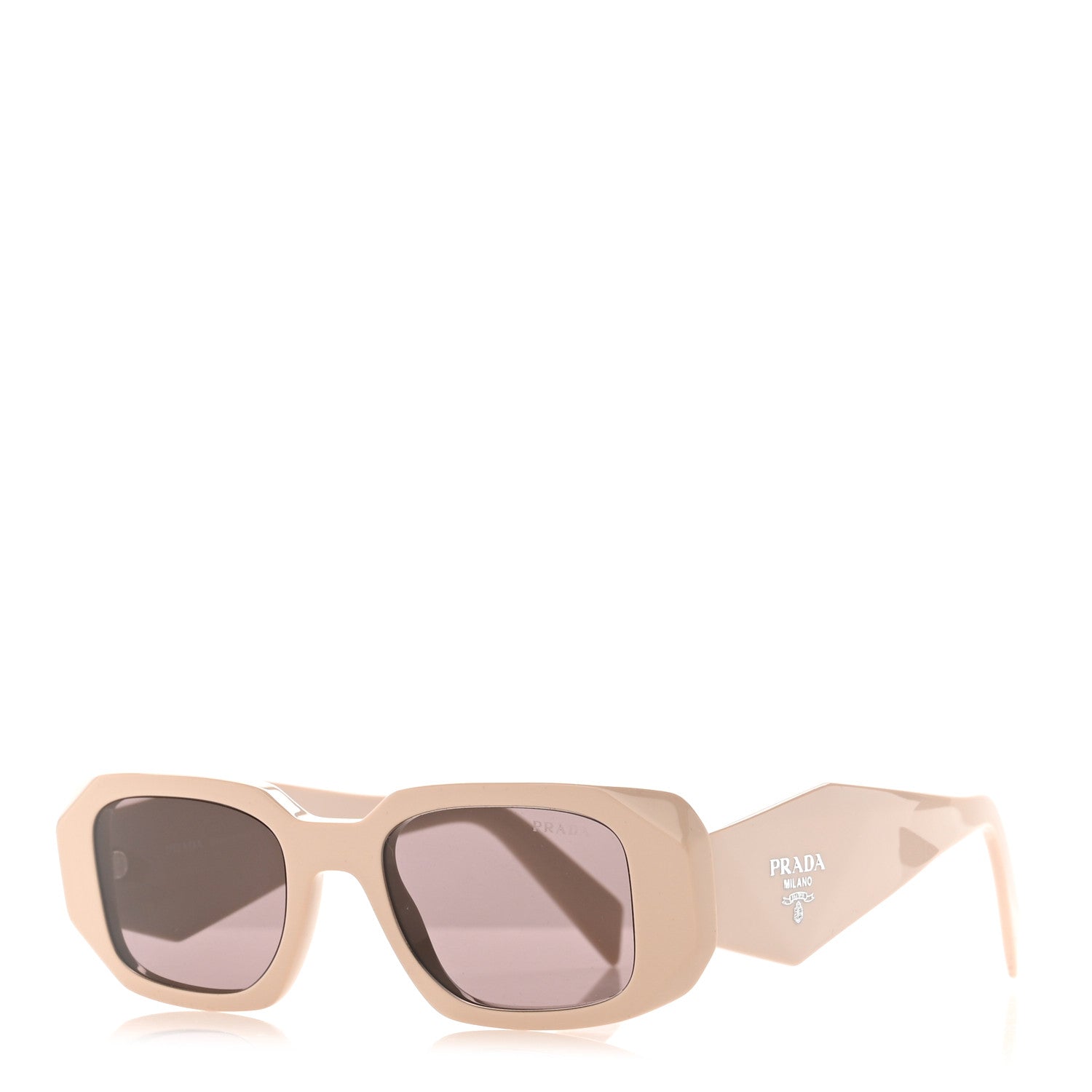 Prada Acetate Symbole Sunglasses SPR 17W Plum Beige 1 of 6