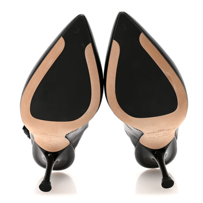 Louis Vuitton Lambskin 6AM Slingback Pumps 37.5 Black 6 of 9
