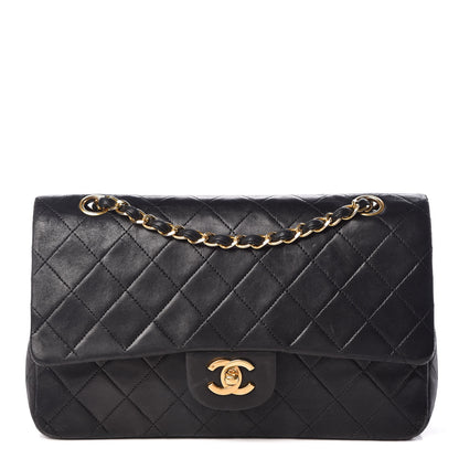 Chanel Lambskin Quilted Medium Double Flap Black 1 of 10