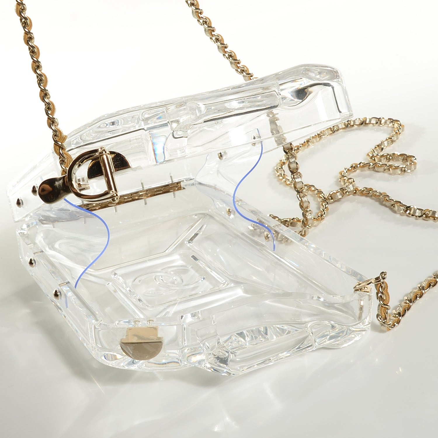 Chanel Plexiglass Dubai by Night Gas Tank Clutch 7 of 7