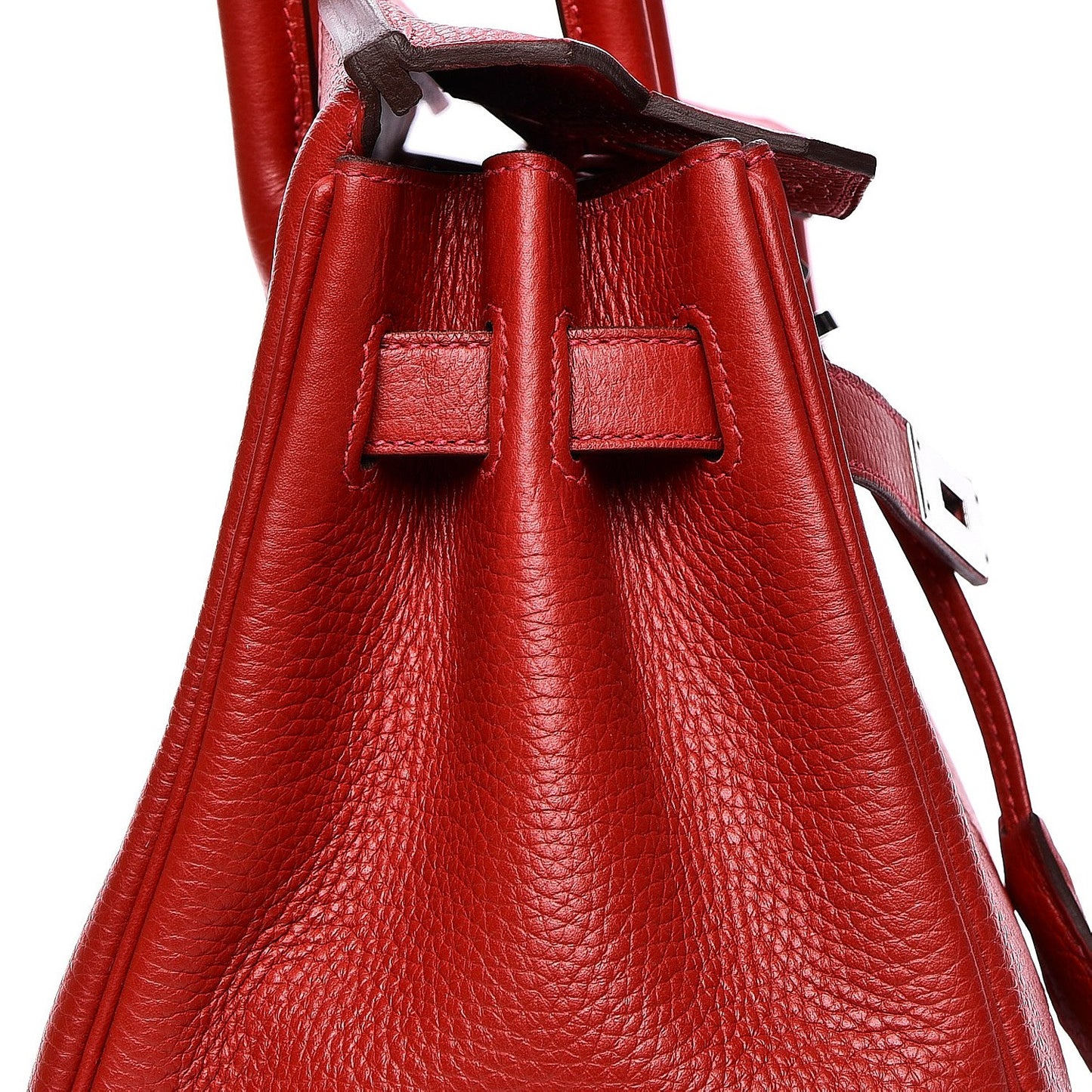 Taurillon Clemence Birkin 30 Rouge Casaque