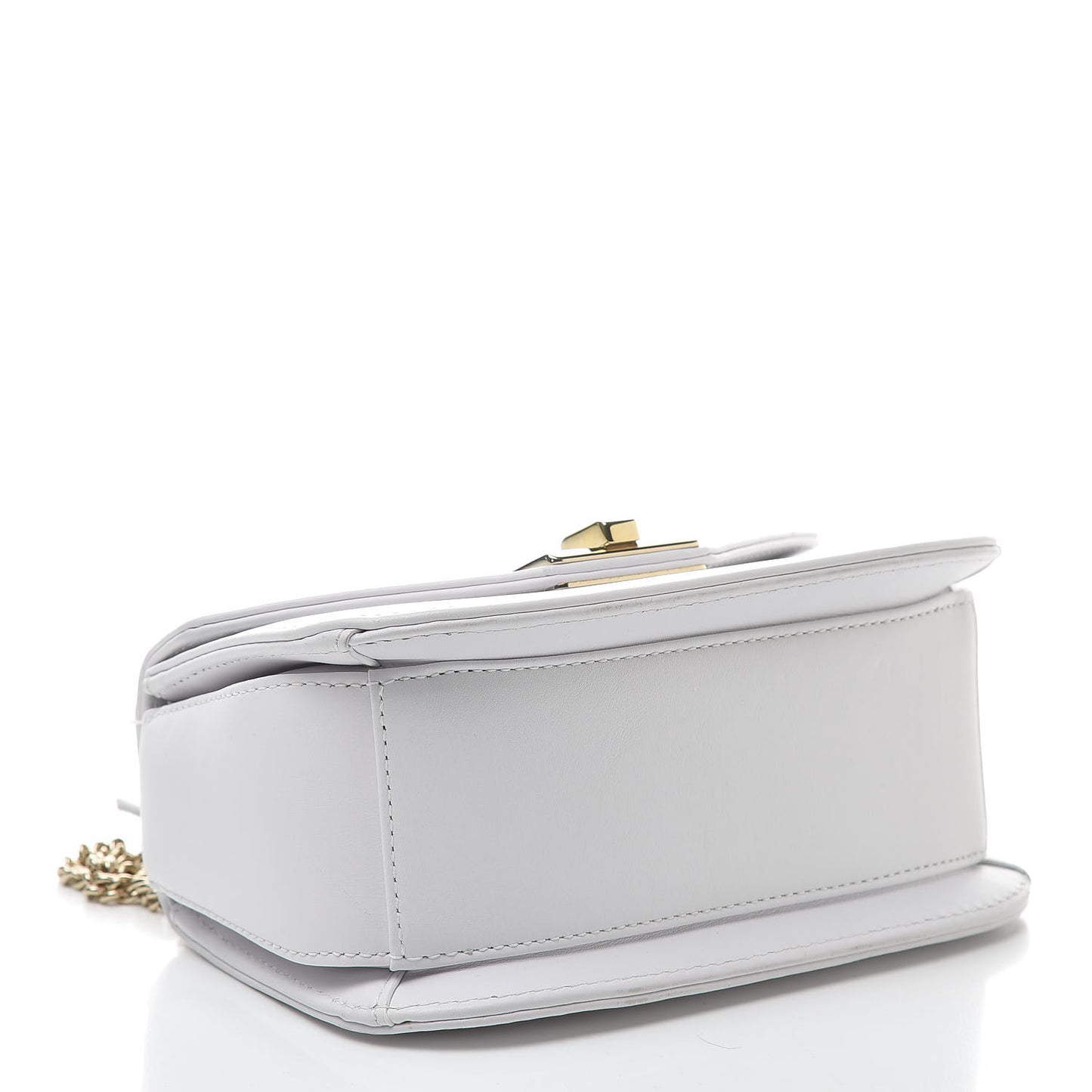 Calfskin VLTN Small Shoulder Bag White