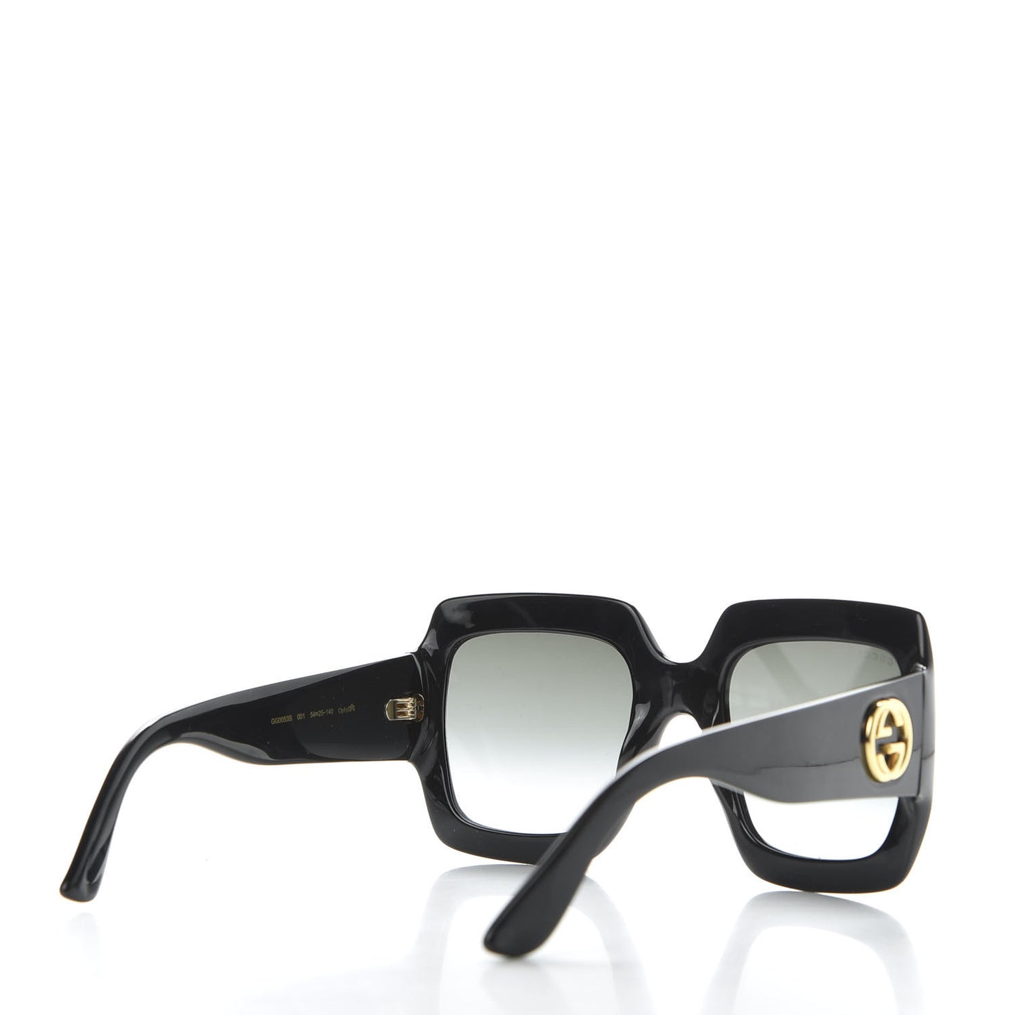 Acetate Square Frame Sunglasses GG0053S Black