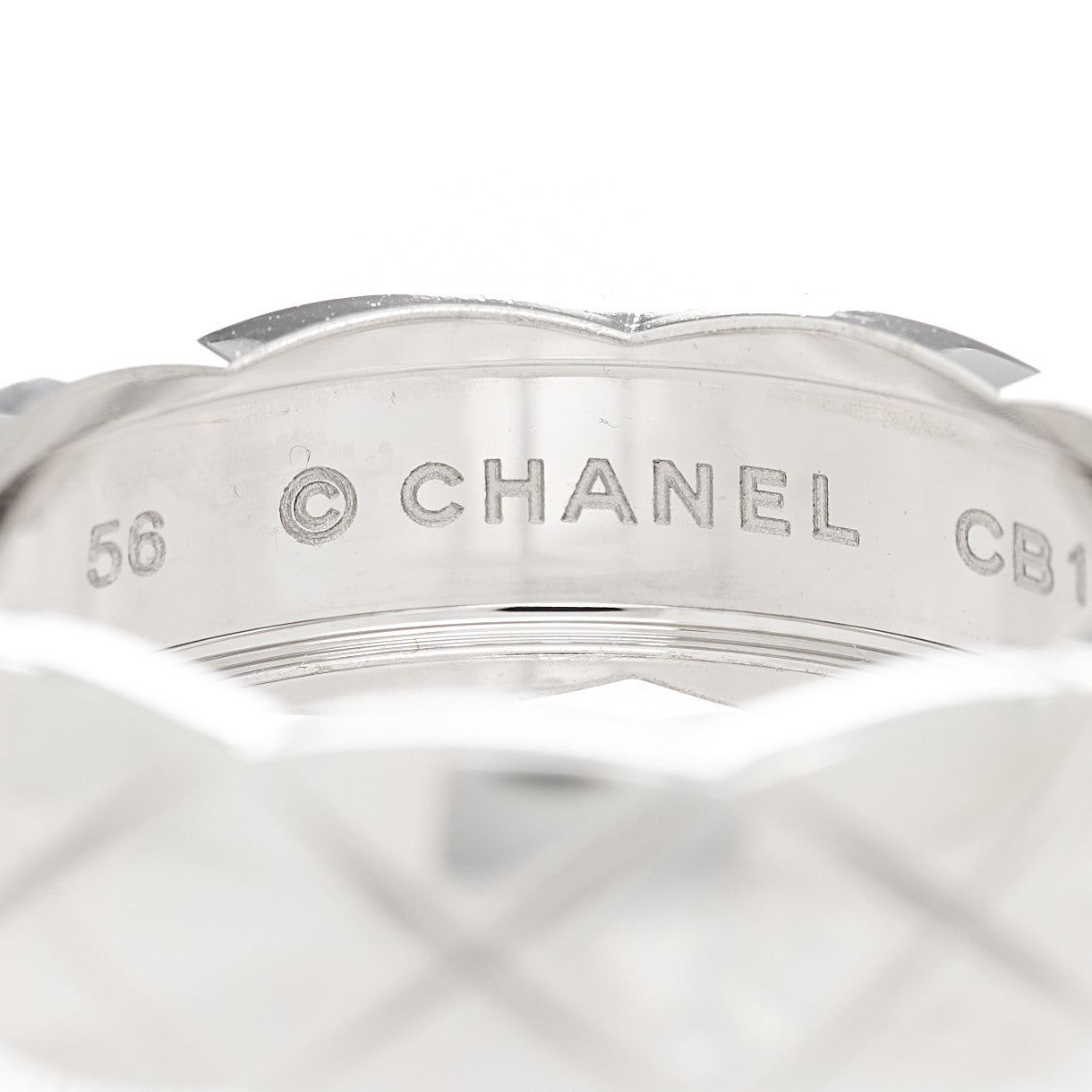 18K White Gold Small Coco Crush Ring 56 7.5
