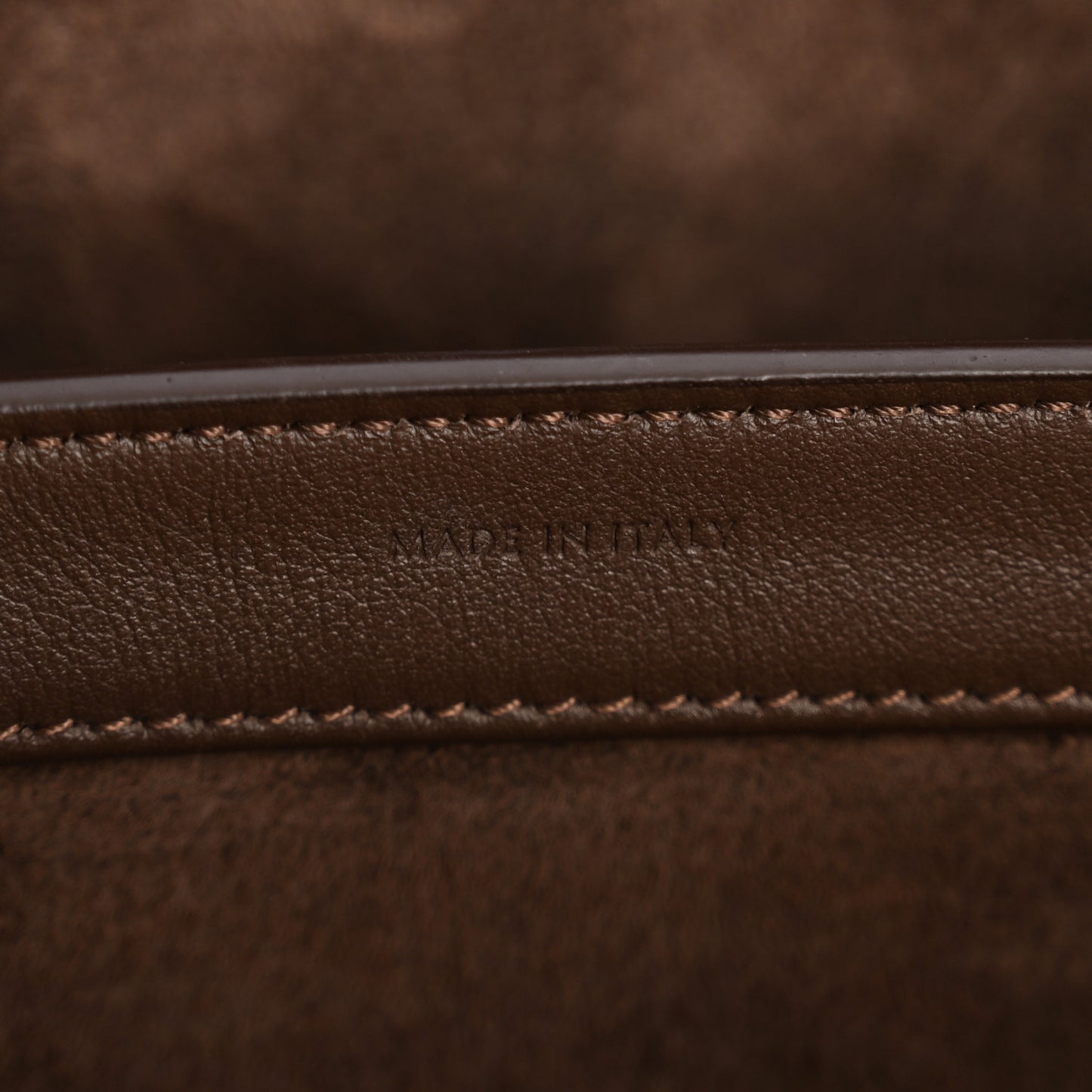 Supple Grained Calfskin Medium Soft 16 Bag Dark Brown
