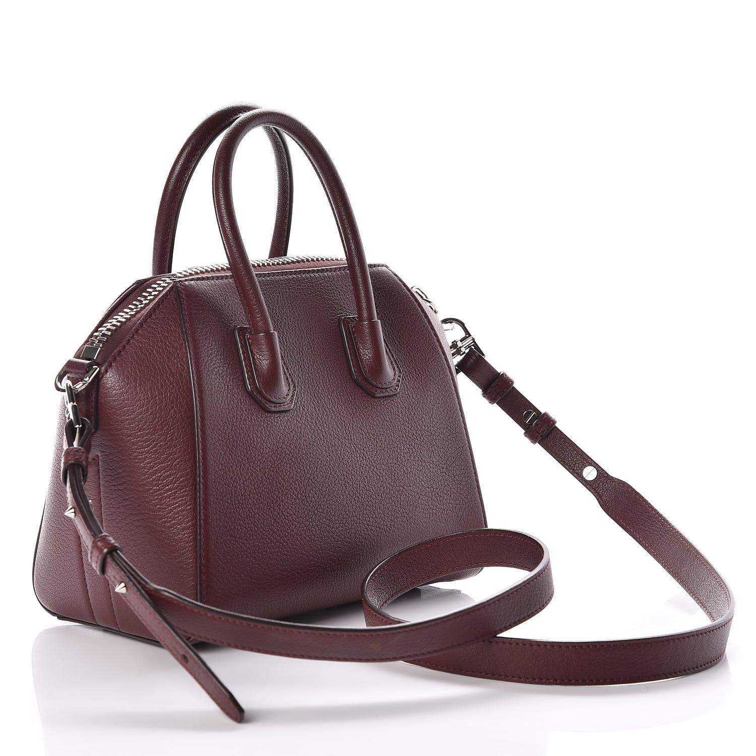 Givenchy Sugar Goatskin Mini Antigona Oxblood 3 of 10